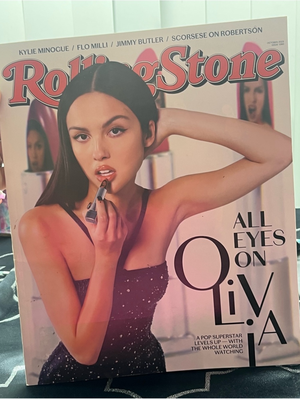 Rolling Stone October 2023 Issue 1380 Olivia Rodrigo Cover, Illustrated